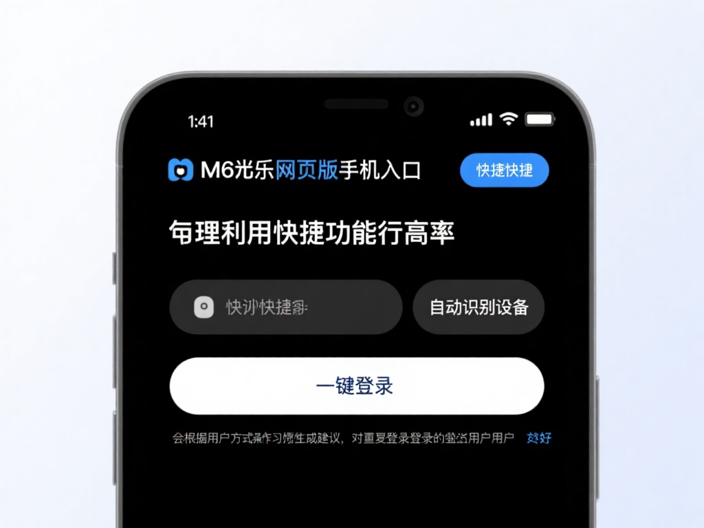 合理利用快捷功能提升效率
M6米乐网页版手机入口