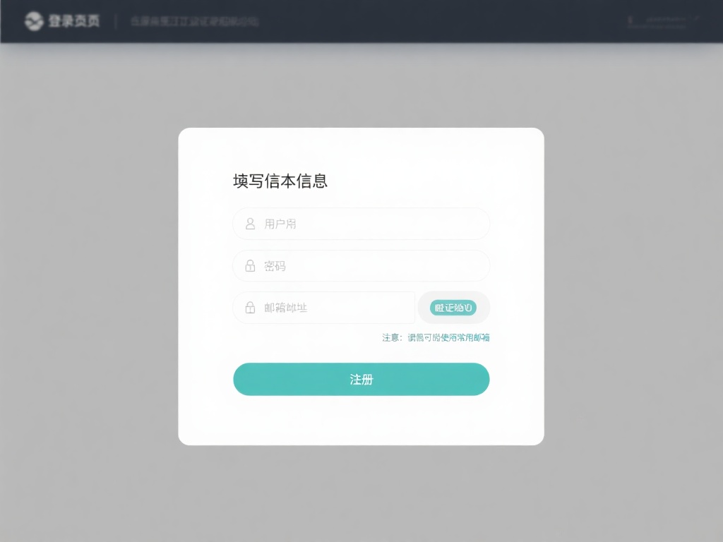填写基本信息：在登录页面点击注册按钮，然后按照提示